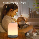Axooms Rechargeable LED Touch Bedside Table Lamp, USB Night Light with 3 Warm Brightness Levels, 5 Colors and Gradient Mode for Bedroom, Nursery, Living Room and Camping