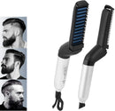 Axooms Beard Straightening Comb, Portable Hair and Beard Styling Brush for Men and Travel, White