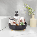 Axooms 360° Rotating Perfume and Makeup Organizer Tray, Large, Ivory White