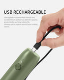 CIRCLE JOY Rechargeable Milk Frother Handheld with Stand, Dual Spring Whisk Head Electric Coffee Frother Foam Maker, Portable Drink Mixer for Cappuccino, Latte, Matcha, Black