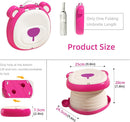 Axooms Foldable Toddler Travel Potty, Portable Car Potty with Disposable Liners, Compact Toilet Seat for Travel, Camping, and Outdoor Use, Pink