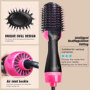 Axooms 4-in-1 Negative Ionic Hair Dryer, Volumizing and Curling Brush with Ergonomic Handle, Detachable Head and 3 Heat Settings, 1000W