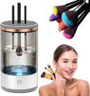 Axooms Electric Makeup Brush Cleaner Machine, USB Portable Make up Brush Cleaner for All Size Makeup Brush Multi Functional Tool for Automatic Cleaning, Drying, and Storage Great Gift for Women