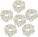 Axooms 6-Piece Satin Silk Scrunchie Set, Soft Ponytail Holders for Women and Girls, 4.3-Inch Pink Hair Ties