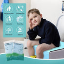 Axooms Disposable Toilet Seat Covers, Waterproof Individually Wrapped Toilet Liners for Adults and Children, Travel Accessories for Public Restrooms, Airplanes and Camping, 50 Pieces