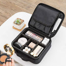 Axooms Cosmetics Storage Bag with Adjustable Compartments, Black, 25 × 22 × 9 cm