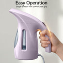 HiLIFE Steamer for Clothes, Portable Handheld Clothing Steamer, 240ml Big Capacity, 700W, Strong Power, Fabric Quick Wrinkle Remover with Brush for Home, Office(ONLY 120V) -Blue