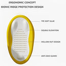 Axooms Foldable Baby Bath Seat for Newborns, Non-Slip Portable Infant Bath Support, Quick-Dry Mesh for Ages 0–12 Months (Yellow)
