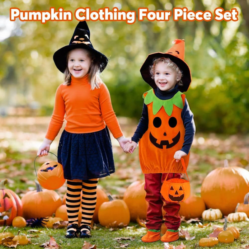 Kids Pumpkin Costume with Pumpkin Hat