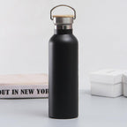Sport Water Bottle Double Wall Insulated - Black