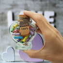 Axooms Capsule Letters in a Bottle - 50 Pieces Love Gift for Wife, Girlfriend, Boyfriend, Husband, Cute Things Gift for Birthday, Christmas, Anniversary, Valentine's Day, Long Distance Gift
