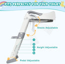 Axooms Kids Potty Training Seat with Step Stool Ladder, Toddler Toilet Seat for Boys and Girls, Grey