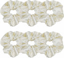 Axooms 6-Piece Satin Silk Scrunchie Set, Soft Ponytail Holders for Women and Girls, 4.3-Inch Pink Hair Ties
