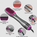 Axooms 3-in-1 Hair Dryer Brush and Straightener, 1200 W Ceramic Tourmaline Ionic Hot Air Styler with 3 Heat Settings and 2 Speeds