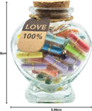 Axooms Capsule Letters in a Bottle - 50 Pieces Love Gift for Wife, Girlfriend, Boyfriend, Husband, Cute Things Gift for Birthday, Christmas, Anniversary, Valentine's Day, Long Distance Gift