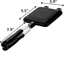 Axooms Sandwich Maker, Grilled Sandwich & Panini Maker with Non-Stick Plates, Stovetop Toasted Sandwich Maker Flippable Aluminum Pan for Home Kitchen, 5.9 Inch Length × 14.2 Inch Height