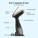 Conair Handheld Garment Steamer for Clothes, Turbo ExtremeSteam 1875W Fabric Steamer, Portable Handheld Design, Strong Penetrating Steam, Amazon Exclusive, Purple