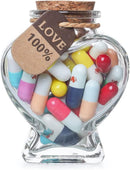 Axooms Capsule Letters in a Bottle - 50 Pieces Love Gift for Wife, Girlfriend, Boyfriend, Husband, Cute Things Gift for Birthday, Christmas, Anniversary, Valentine's Day, Long Distance Gift