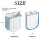 Axooms Collapsible Hanging Kitchen Trash Can, 2.4-Gallon Cabinet Door Bin