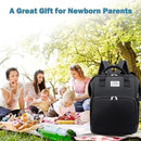 Axooms 3-in-1 Baby Diaper Backpack with Portable Crib and Changing Pad, Waterproof Travel Diaper Bag for Newborns with Large Capacity, Stroller Straps and Insulated Pockets for Moms and Dads