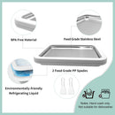 Rolled Ice Cream Maker | Instant Ice Cream Machine, White | 2 Spatulas, Frozen Yogurt Pan, DIY, Fun Family Activity for Parents & Kids, Quick Gelato Tray