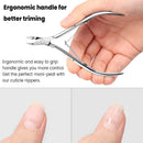 Axooms Stainless Steel Cuticle Nippers, 8-Pack, Pointed-Blade Cuticle & Dead Skin Trimmers for Manicure and Pedicure