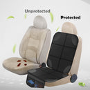 Axooms Car Seat Protector for Child Seat Pad, Pack of 2 ISOFIX Seat Protectors, Car Child Seat, Non-Slip and Waterproof with Thick Padding and 2 Mesh Pockets