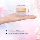 Axooms Frosted Glass Cosmetic Jars with Leak-Proof Lids, 30 ml, Multiple Pack Options
