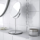 Axooms TRENSUM Round Double-Sided Magnifying Makeup Mirror, 6-3/4 Inches, Stainless Steel
