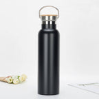 Sport Water Bottle Double Wall Insulated - Black