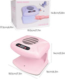 Axooms 300W Air Nail Dryer with Automatic Sensor, Warm and Cool Air Fan for Regular Nail Polish, Home and Salon Use