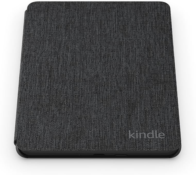Fabric Cover for Kindle Paperwhite (2024) & Paperwhite Signature Edition (2024) — Slim, Water-Safe, Magnetic Wake/Sleep — Black | Raspberry | Jade