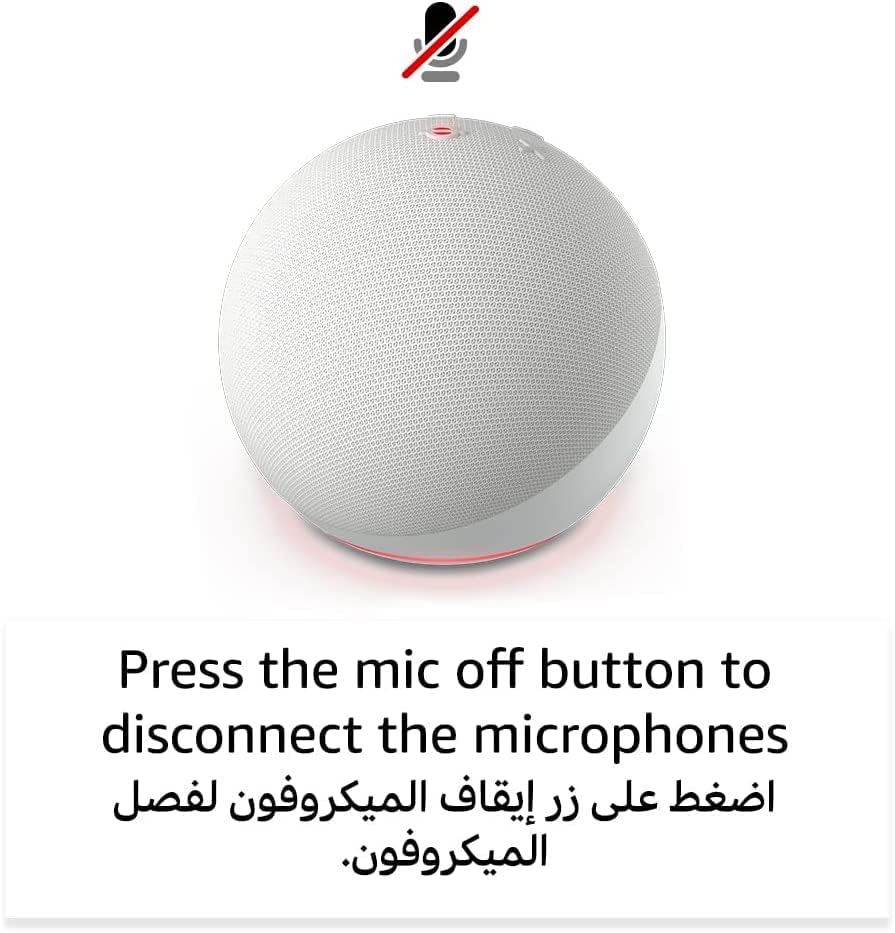Echo Dot (Latest Gen) with Alexa — Best-Sounding Echo Dot Yet | Smart Speaker with Quran Recitation, Prayer Reminders, Anghami & Spotify, Smart-Home Control