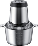 Axooms Manual Blender Food Processor with Stainless Steel & Glass Bowl 2L/3L – Home Kitchen Meat & Onion Chopper with 2-Speed Control & 4 Blades – 300W Electric Food Processor for Vegetables