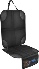 Axooms Car Seat Protector for Child Seat Pad, Pack of 2 ISOFIX Seat Protectors, Car Child Seat, Non-Slip and Waterproof with Thick Padding and 2 Mesh Pockets