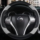Axooms Leather Steering Wheel Protection Cover , Non-Slip and Breathable Microfiber Protective Cover, Universal Fit for Most Cars (Beige)