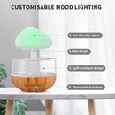 Axooms Cloud Rain Distributor – Raindrop Air Humidifier, Mushroom Waterfall Lamp, Anxiety & Stress Relief, Improves Sleep & Focus, Soothing Sound (Rain Cloud) – Plastic
