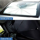 Axooms Car Windshield Sun Shade, Foldable Umbrella Cover for UV Blocking and Heat Protection, Summer Windshield Sun Visor (1 Pack)