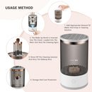 Axooms Electric Makeup Brush Cleaner, 2-in-1 Automatic Rotating Machine with Cleaning Mat