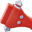 Axooms Car Window Breaker Tool, 2-Pack, Seat Belt Cutter and Glass-Breaking Safety Hammer, Orange