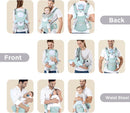 Axooms Multifunctional 9-in-1 Baby Carrier with Hip Seat, Newborn to Toddler