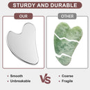 Axooms Stainless Steel Gua Sha Tool for Face and Body Massage, Silver Skin-Care Massage Stick