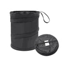 Axooms 2-Pack Collapsible Car Trash Cans, 1-Gallon Waterproof Hanging Bins, Black