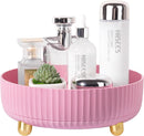 Axooms 360° Rotating Perfume and Makeup Organizer Tray, Large, Ivory White