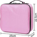 Axooms Cosmetics Storage Bag with Adjustable Compartments, Black, 25 × 22 × 9 cm