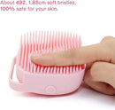 Axooms Body Bath Brush Silicone Soft Cleaning Bath Body Brush with Shampoo Dispenser (Pink)