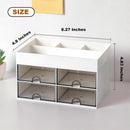 Axooms Desktop Makeup & Stationery Organizer with Drawer - White