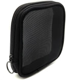 Axooms 2-Pack Black Nylon Mesh Cosmetic Pouches with Zippers, 11.5 × 11.5 cm Travel Makeup Bags