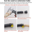 Axooms Universal Washing Machine Drain Hose Extension Kit 3M | Fits 30/34/38/42mm Outlets | Leak-Proof Clamp | Compatible with Washers, Dishwashers & Dryers