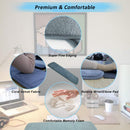 Axooms Upgraded Computer Elbow and Wrist Pad, Premium Cotton Keyboard Support and Armrest Mat for Office and Gaming, Long Size 20 × 80 cm, Grey